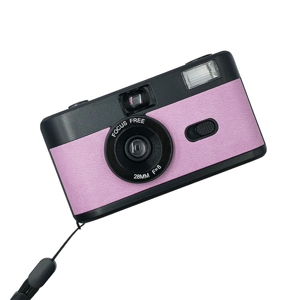 Retro Manual Reusable Film Camera For Kids No Film_Light Purple Black Digital Cameras