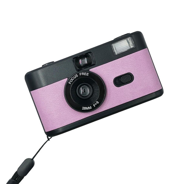 Retro Manual Reusable Film Camera For Kids No Film_Light Purple Black Digital Cameras
