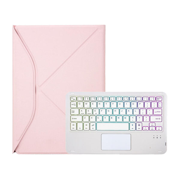 Parallel Touchpad Bluetooth Keyboard Leather Tablet Case With Pen Slot And Backlight Sky Keyboards & Keypads