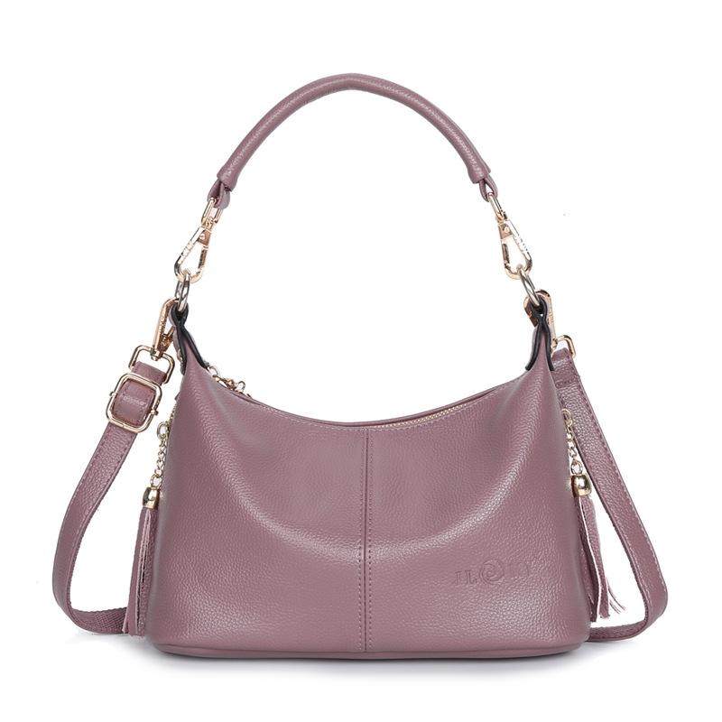 Stylish Middle Aged Women Shoulder Bag Taro Purple Women's Bags & Handbags