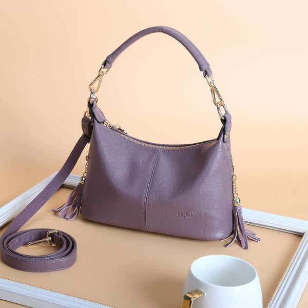 Stylish Middle Aged Women Shoulder Bag Taro Purple Women's Bags & Handbags