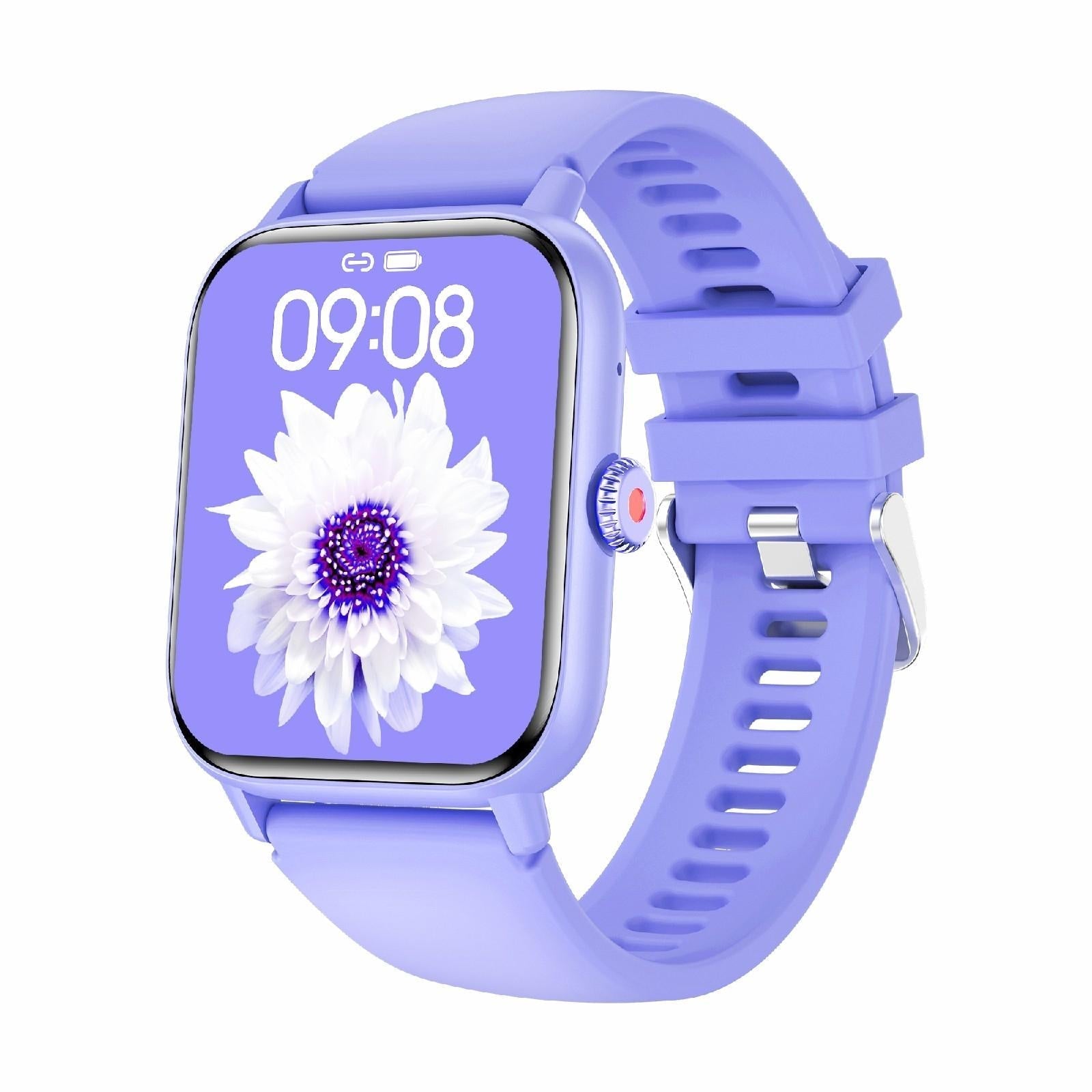 1.83 Inch Bt5.2 Smart Sport Watch With Bluetooth Call Sleep & Health Monitor Purple Smart Watches