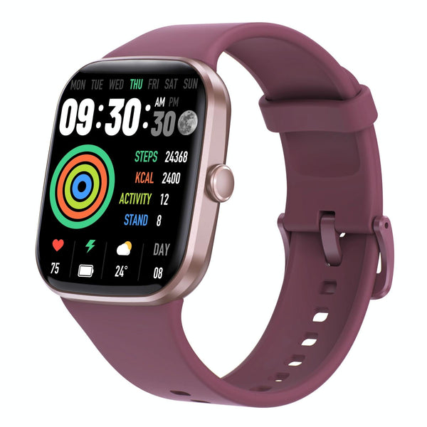 Ip67 Waterproof Smart Bracelet Bluetooth Call Fitness Tracker Wine Red Smart Watches