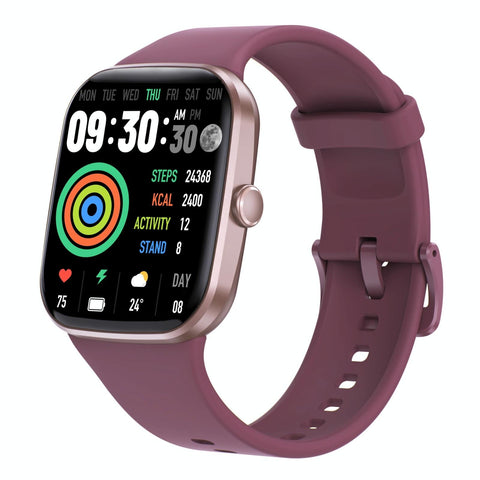 Ip67 Waterproof Smart Bracelet Bluetooth Call Fitness Tracker Wine Red Smart Watches