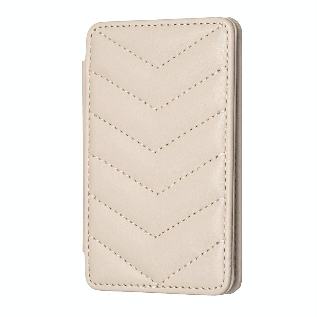 Wave Pattern Card Bag Back Sticker For Mobile Phones Beige Cases Covers & Skins