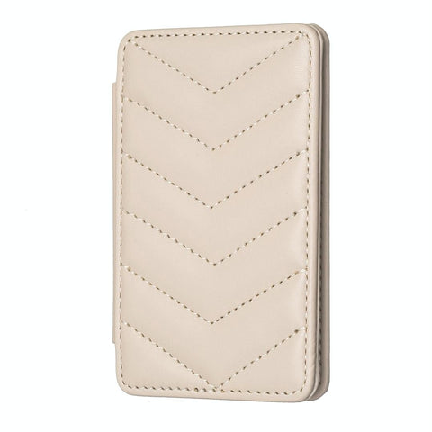 Wave Pattern Card Bag Back Sticker For Mobile Phones Beige Cases Covers & Skins