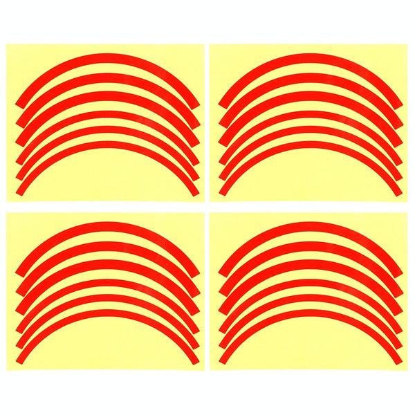 Blue Wheel Hub Sticker Set For Scooter Bike Electric Vehicle 2 Pcs Accessories Parts