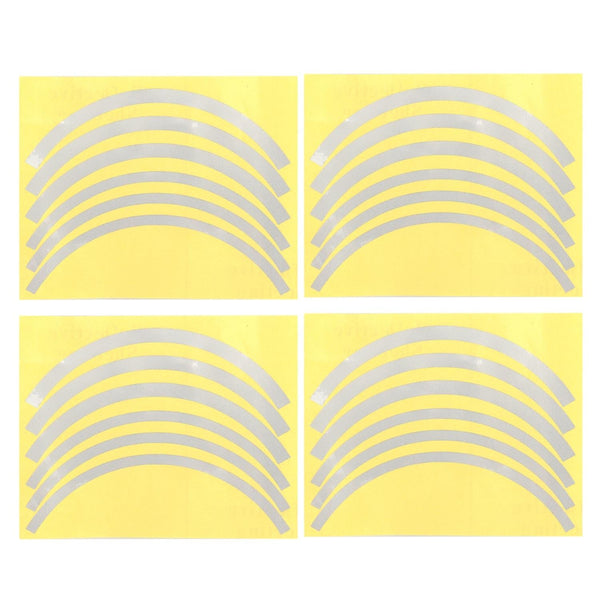 Blue Wheel Hub Sticker Set For Scooter Bike Electric Vehicle 2 Pcs Accessories Parts