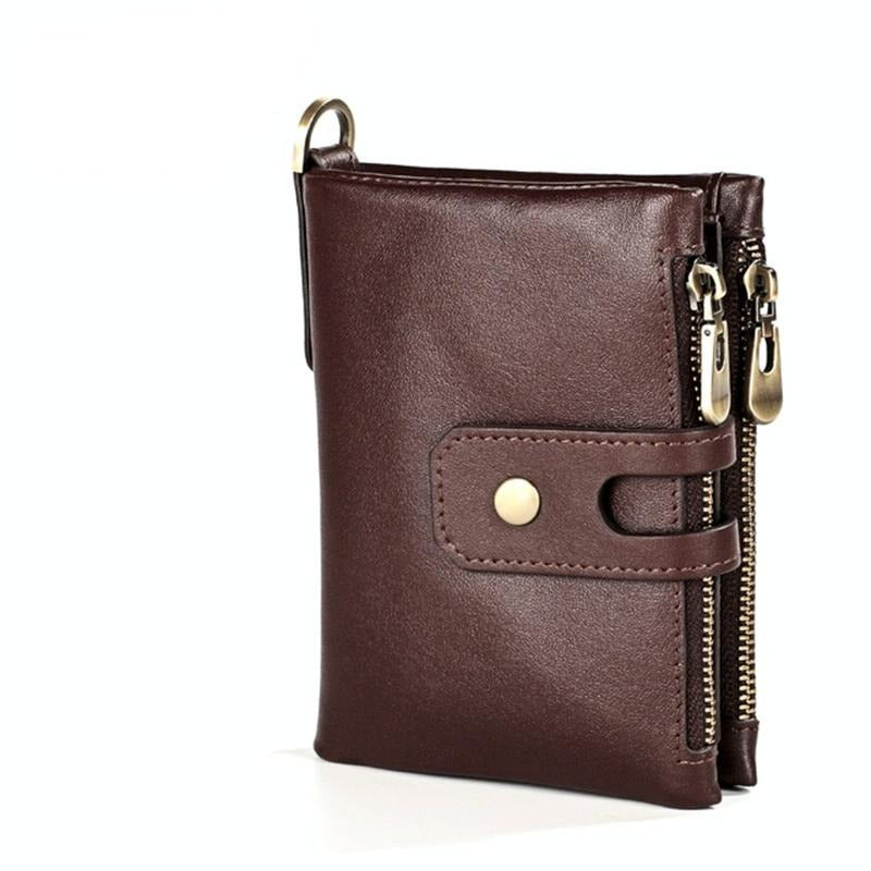 Men Rfid Leather Wallet With Card Slots Coffee Wallets