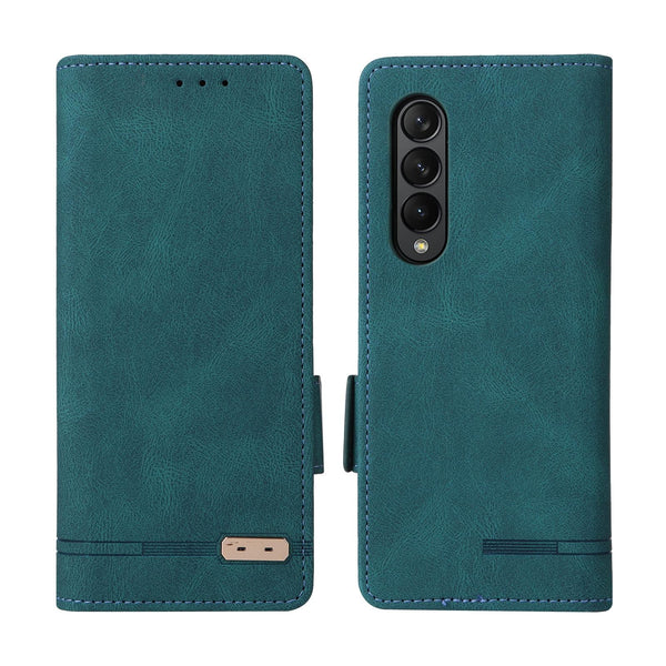 For Samsung Galaxy Z Fold4 5G Leather Flip Case With Magnetic Clasp Green Cases Covers & Skins