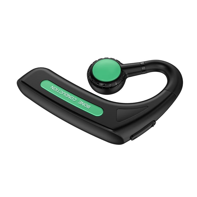 M 618 Bone Conduction Hanging Ear Stereo Bluetooth Headset Green Earbuds