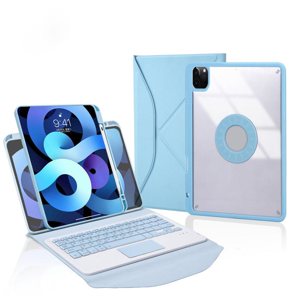 Bluetooth Keyboard Leather Case For Ipad Pro 11 With Pen Slot And Touchpad Sky Keyboards