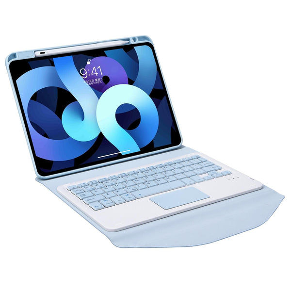 Bluetooth Keyboard Leather Case For Ipad Pro 11 With Pen Slot And Touchpad Sky Keyboards