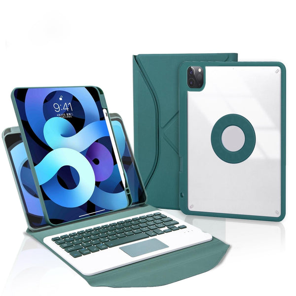 Bluetooth Keyboard Leather Case For Ipad Pro 11 With Pen Slot And Touchpad Sky Keyboards