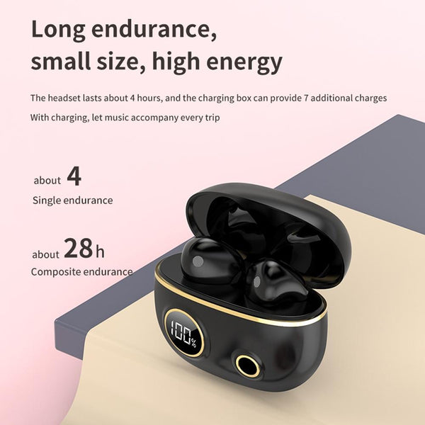 Waterproof 9D Stereo Bluetooth Earphones With Charging Case Green Earbuds