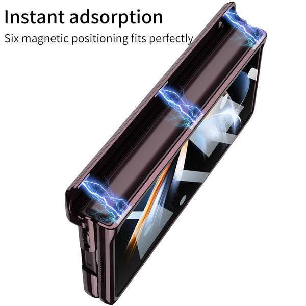 For Samsung Galaxy Z Fold4 5G Magnetic Hinged Case Black Cases Covers & Skins