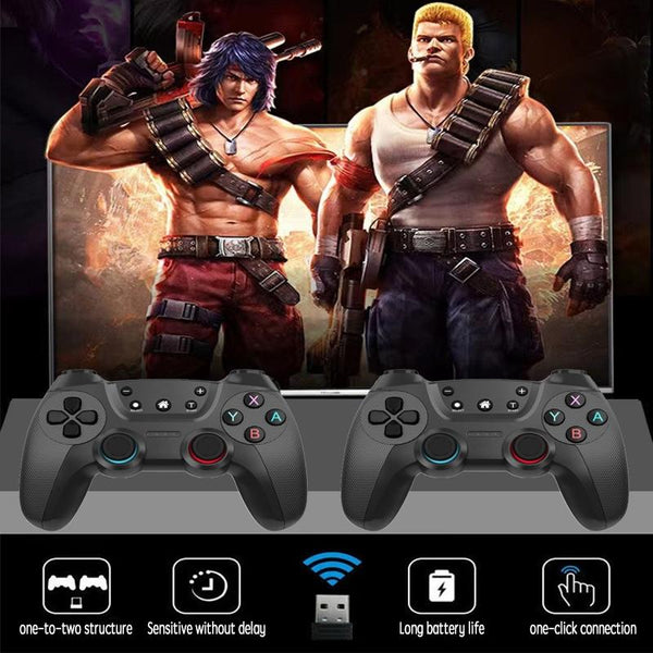 2.4G Wireless Controller For Pc Linux Android Tvbox Supports Dual Connection Rose Pink Controllers & Attachments