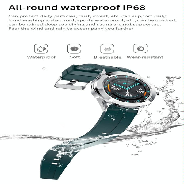Waterproof Smart Watch With Heart Rate And Sleep Monitoring Ip68 Gold Smart Watches