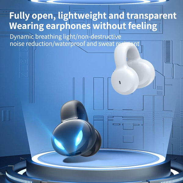 Wireless Sport With Comfort Fit No Pain_White Gray Earbuds