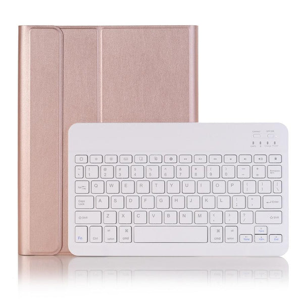 Bluetooth Keyboard Leather Tablet Case For Ipad Air 3 / Pro 10.5 10.2 Detachable Gold Keyboards