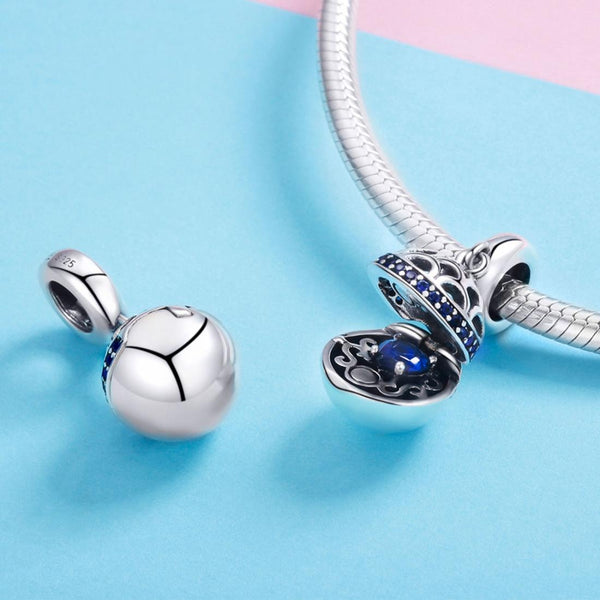 925 Sterling Silver Surprise Love Pendant For Diy Bracelets & Necklaces Dark Green Charms & Pendants