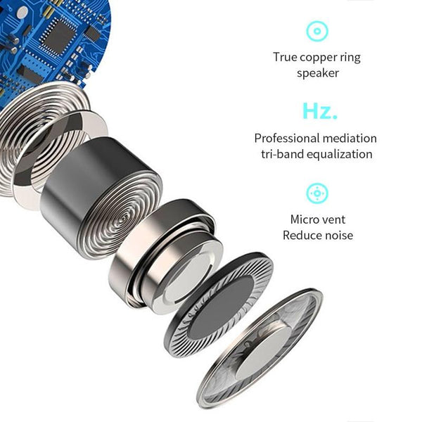 Yx08 Ultra Light Ear Hook Stereo Wireless V5.0 Bluetooth Earphones White Earbuds