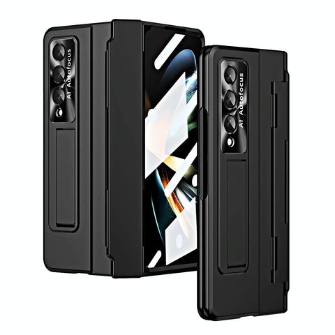 For Samsung Galaxy Z Fold4 5G Folding Case With Integrated Hinge Black Cases Covers & Skins