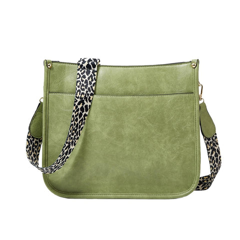 Leopard Print Waterproof Crossbody Tote Bag Green Women's Bags & Handbags