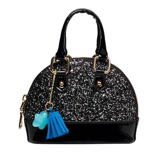 Mini Leather Shoulder Bag For Girls Cute & Compact Black Women's Bags & Handbags