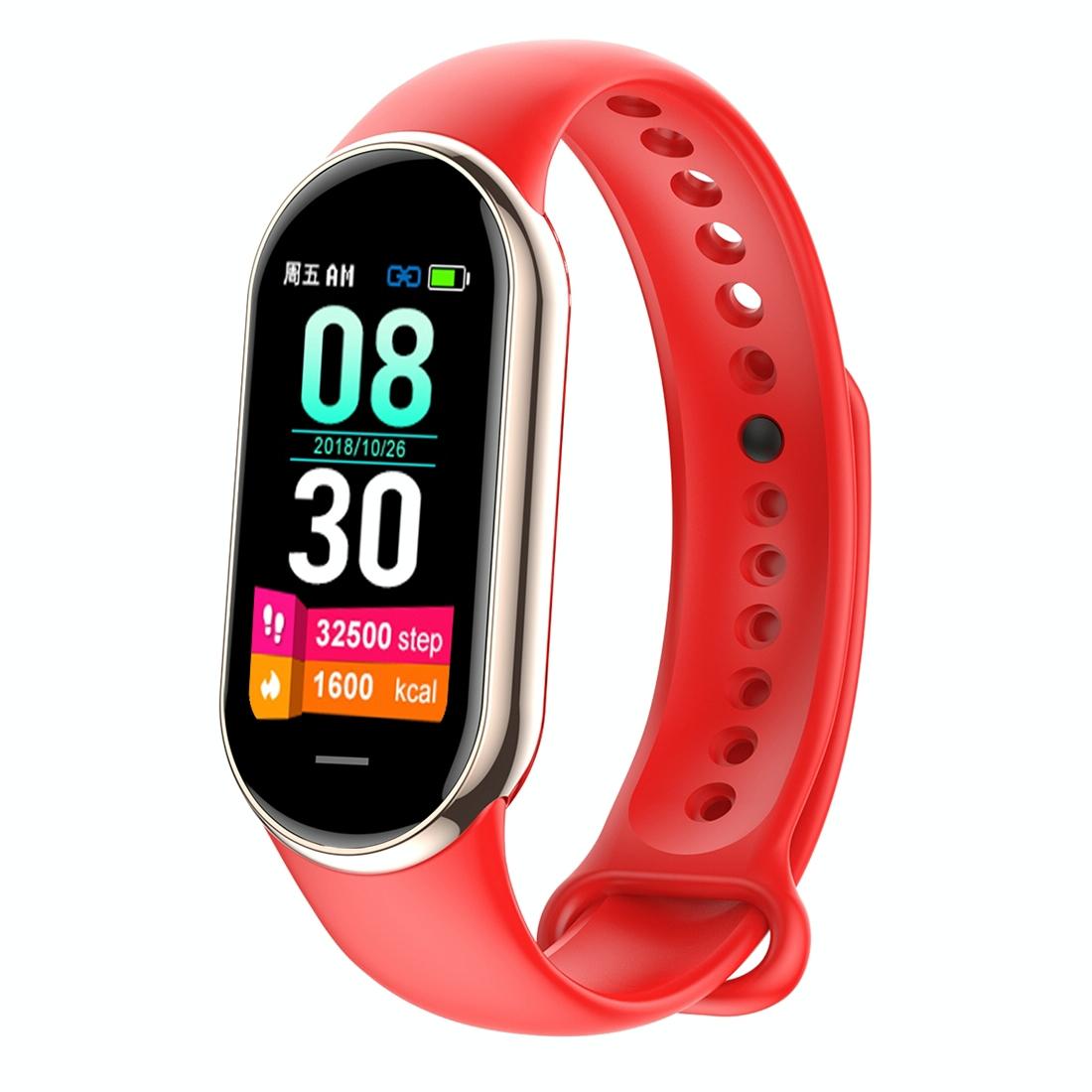 Waterproof Smart Watch With Heart Bp Oxygen And Sugar Monitoring Ip68 Red Smart Watches