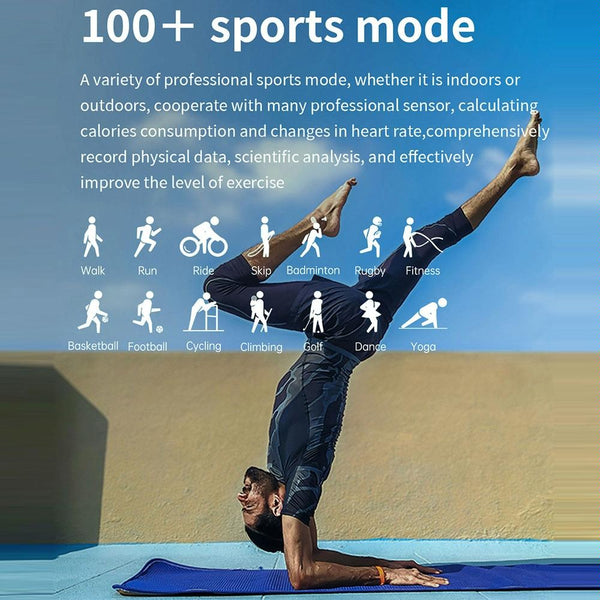 1.96 Inch Ip67 Waterproof Silicone Band Smart Watch Supports Dual Mode Bluetooth Call / Heart Rate Monitoring Gold Smart Watches