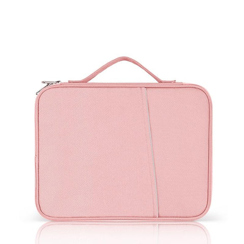 Leather Bag With Cloth Texture Pink Women's Bags & Handbags