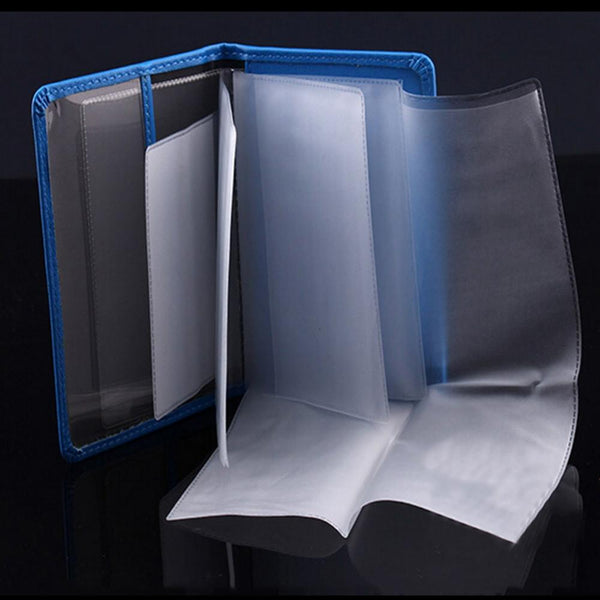 Stylish Pu Leather Driving License Holder Wallet Grey Wallets