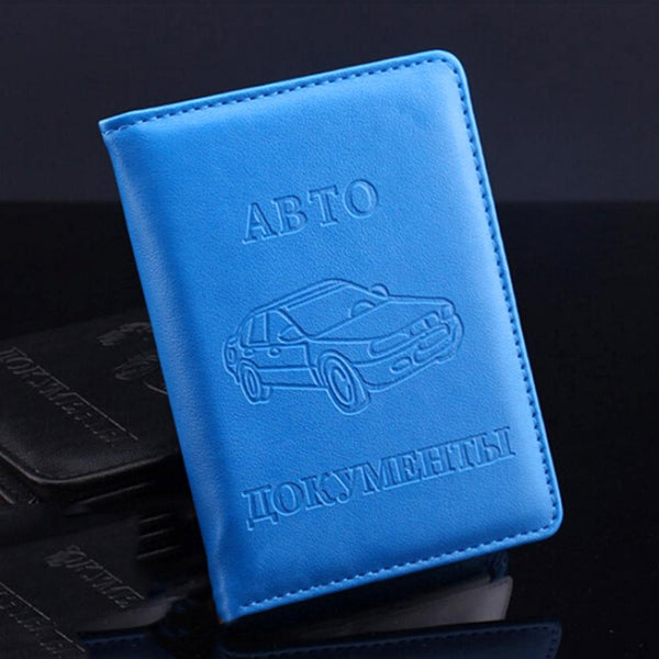 Stylish Pu Leather Driving License Holder Wallet Grey Wallets