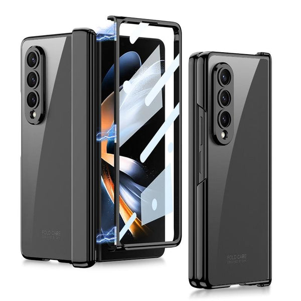 For Samsung Galaxy Z Fold 4 Magnetic Hinged Folding Case Black Cases Covers & Skins