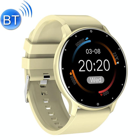 Smart Heart Rate Blood Pressure Oxygen Monitoring Sports Pedometer Wireless Bluetooth Watch Gold Smart Watches