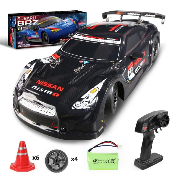 1 16 4Wd Drift Rc Toy Car 2.4G Compact Design Blue Remote Controlled Toys