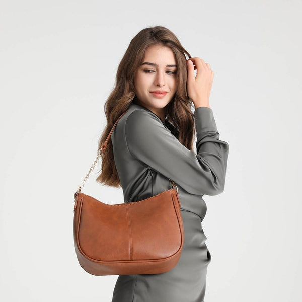 Leather Crossbody Bag Large Capacity Pink Women's Bags & Handbags