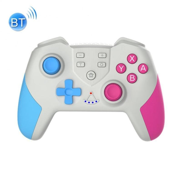 Wireless Six Axis Tooth Handle For Switch Pro Blue Pink Controllers & Attachments