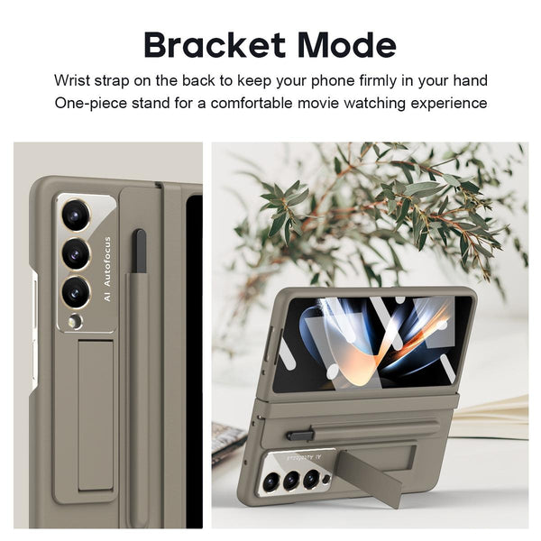 For Samsung Galaxy Z Fold4 5G Full Coverage Pc Case With Pen Blue Cases Covers & Skins