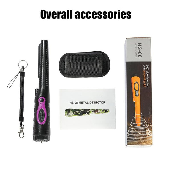 Outdoor Handheld Metal Detector For Treasure Hunt_Orange Metal Detectors
