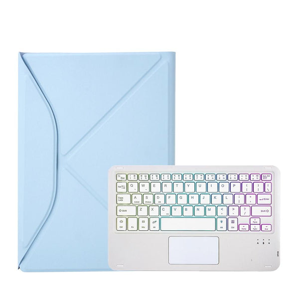 Bluetooth Keyboard Leather Case For Ipad Air 10.9 With Touchpad And Pen Slot Backlit Sky Keyboards