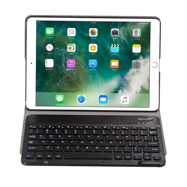 Ultra Thin Bluetooth Keyboard Leather Case For Ipad Air Pro 10.5 With Holder Dark Laptop Cases & Bags