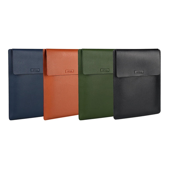 3 In 1 Multifunctional Laptop Bag For 14.1 15.4 Inch Devices Pu Material Armygreen Laptop Cases & Bags