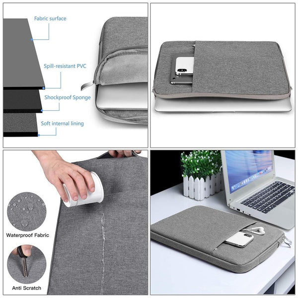 Parallel Universal Denim Laptop Bag For 15.4 Inch Notebooks Fits Macbook Air Pro Portable And Stylish 39.2 X 8.5 2Cm Dark Blue Laptop Cases & Bags