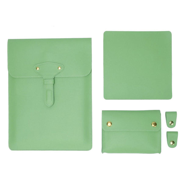 Parallel Deals Waterproof Leather Laptop Liner Bag 3 In 15 Inches Blue Laptop Cases & Bags