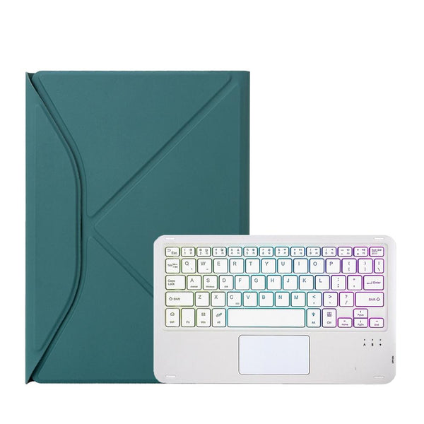 Bluetooth Keyboard Leather Case For Ipad 10.2 Touchpad Backlight Pen Slot 2021 / 2020 2019 Sky Keyboards