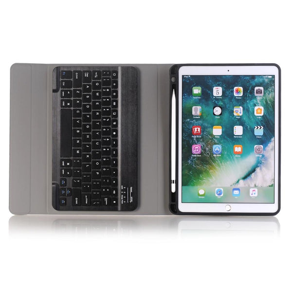 Parallel Deals Ultra Thin Bluetooth Keyboard Leather Case For Ipad Air / Pro 10.5 With Pen Slot & Holder Dark Laptop Cases & Bags