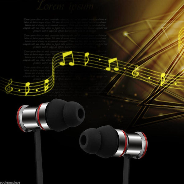 Waterproof Magnetic Sport With Mic Wireless Bluetooth V4.1 Ip7g9654d Earbuds