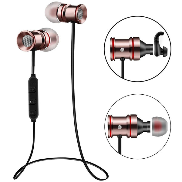 Waterproof Magnetic Sport With Mic Wireless Bluetooth V4.1 Ip7g9654d Earbuds
